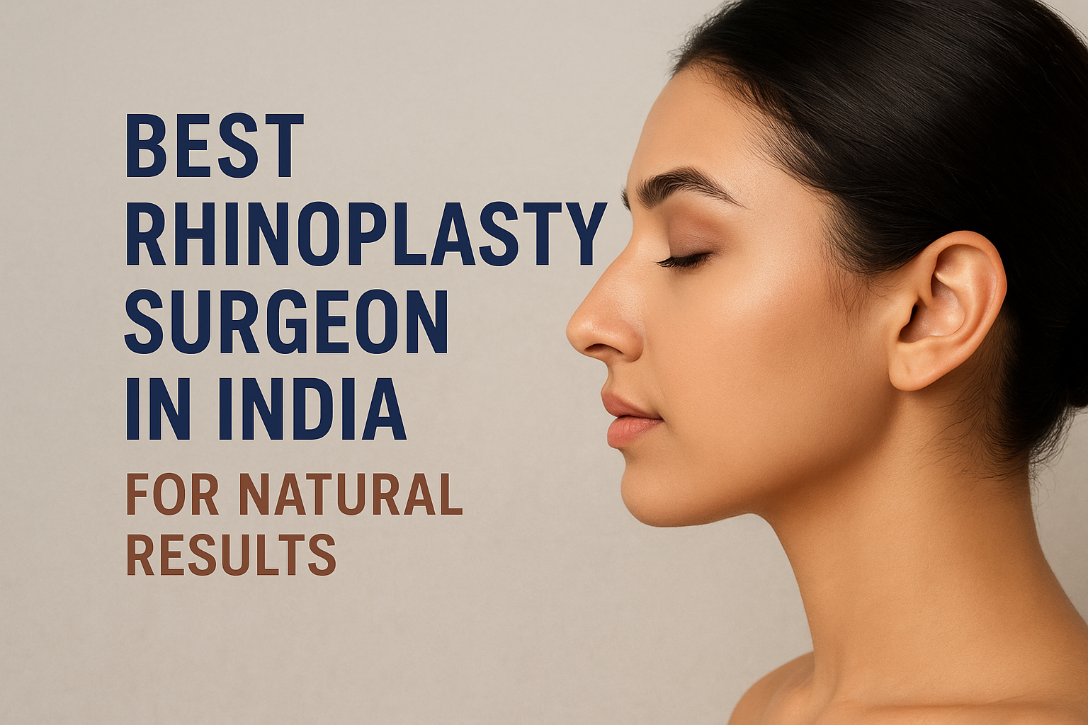 Best Rhinoplasty Surgeon in India for Natural Results